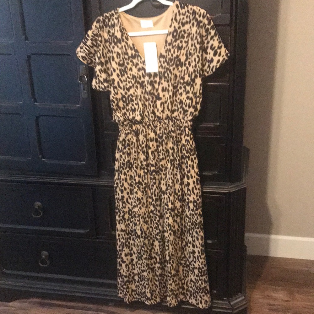Leopard print dress